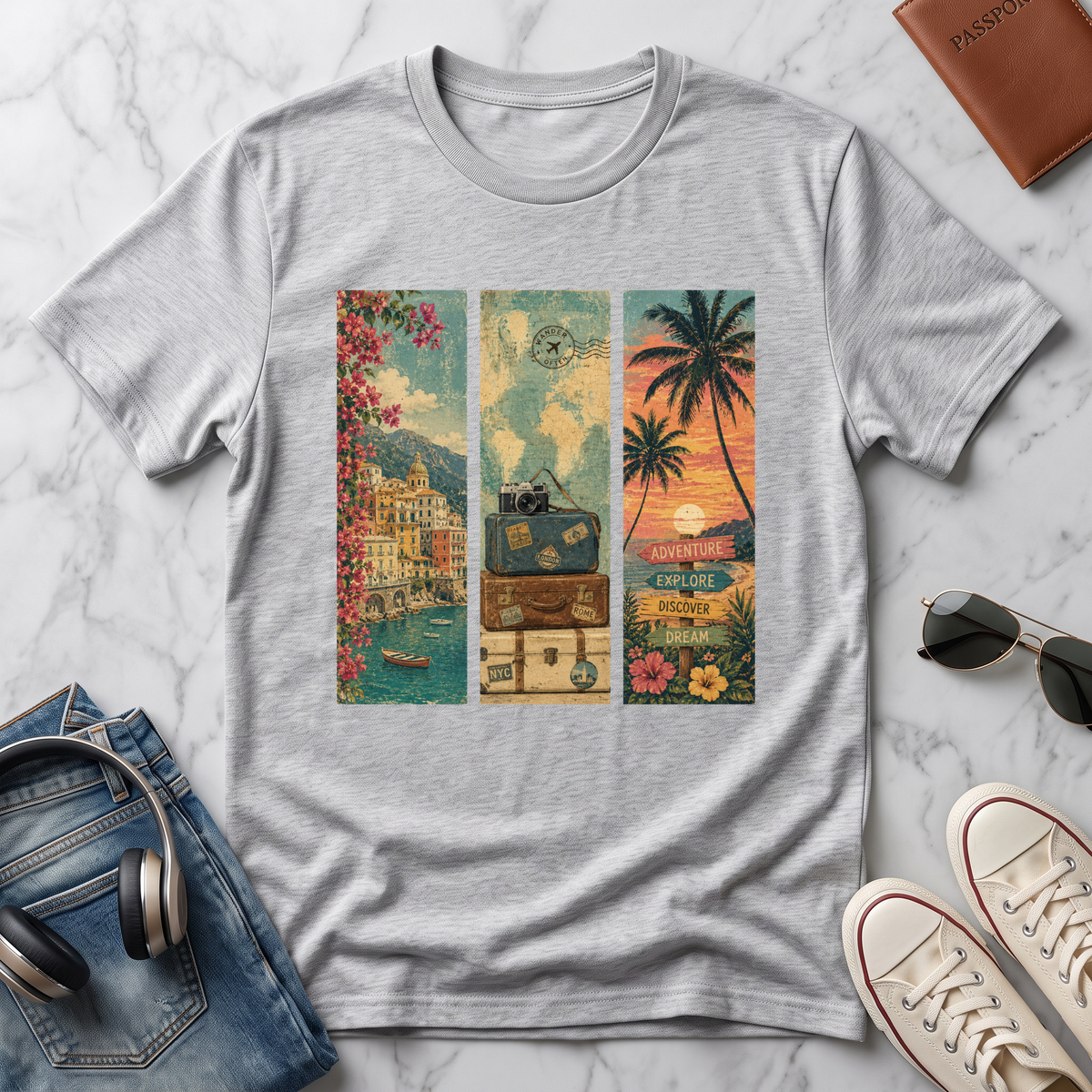 Vintage 3-panel