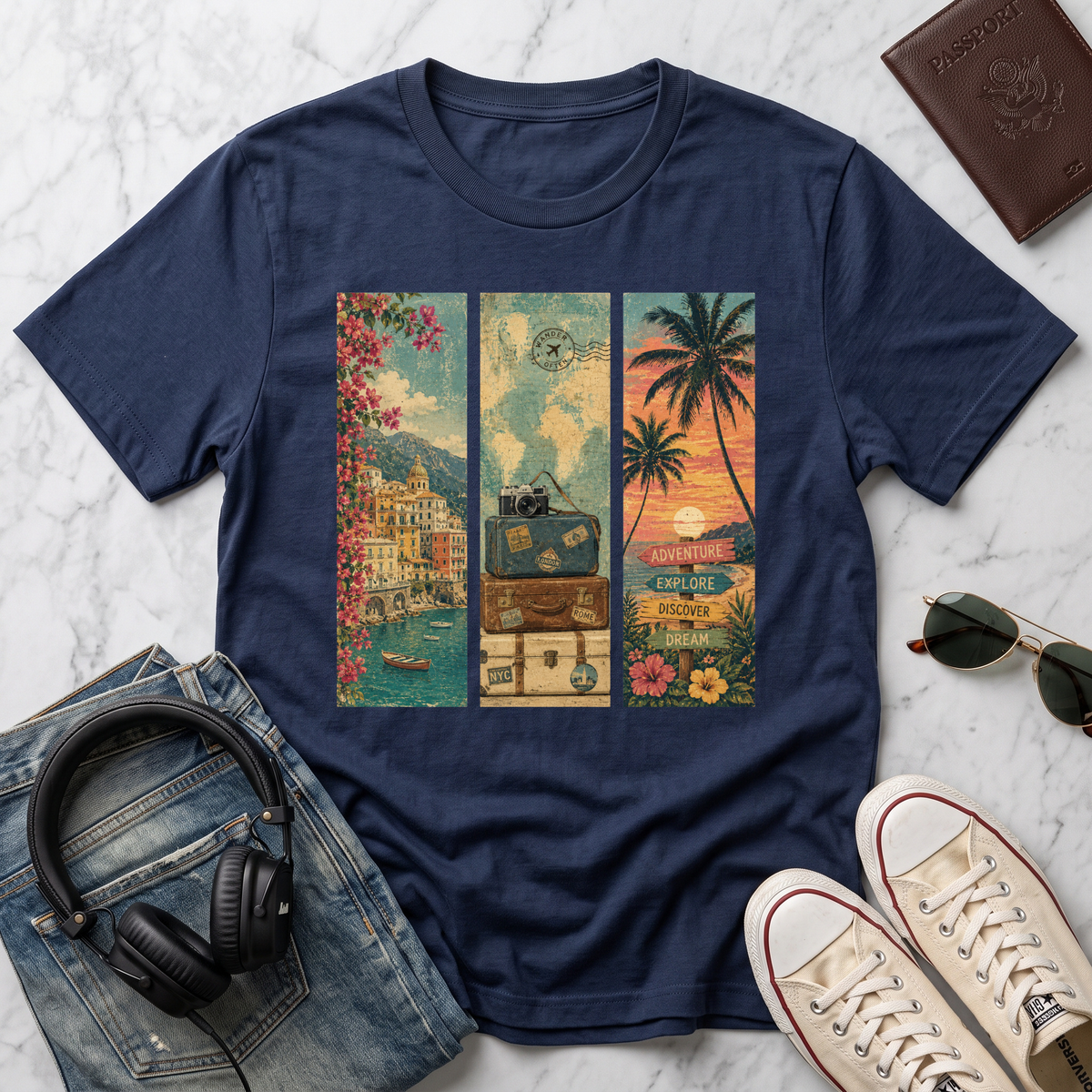 Vintage 3-panel