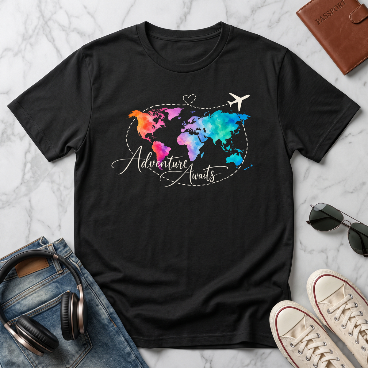 Watercolor World Map