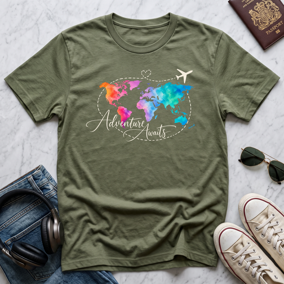 Watercolor World Map