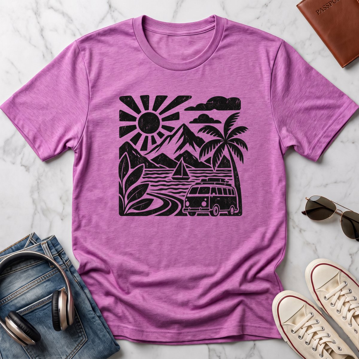 VW Bus Beach