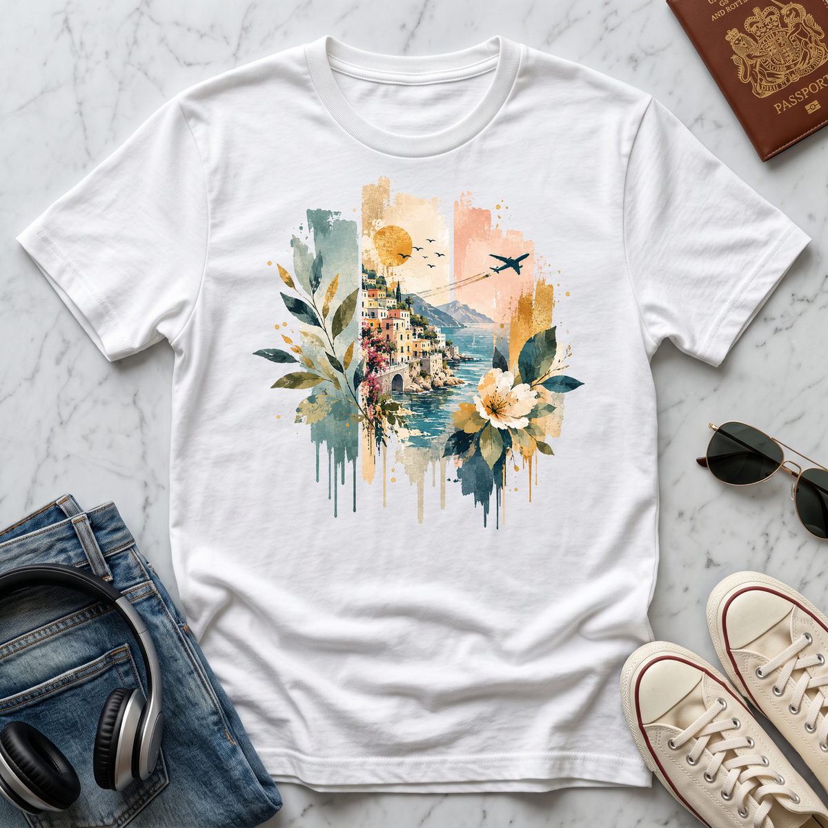 Coastal Floral Watercolor
