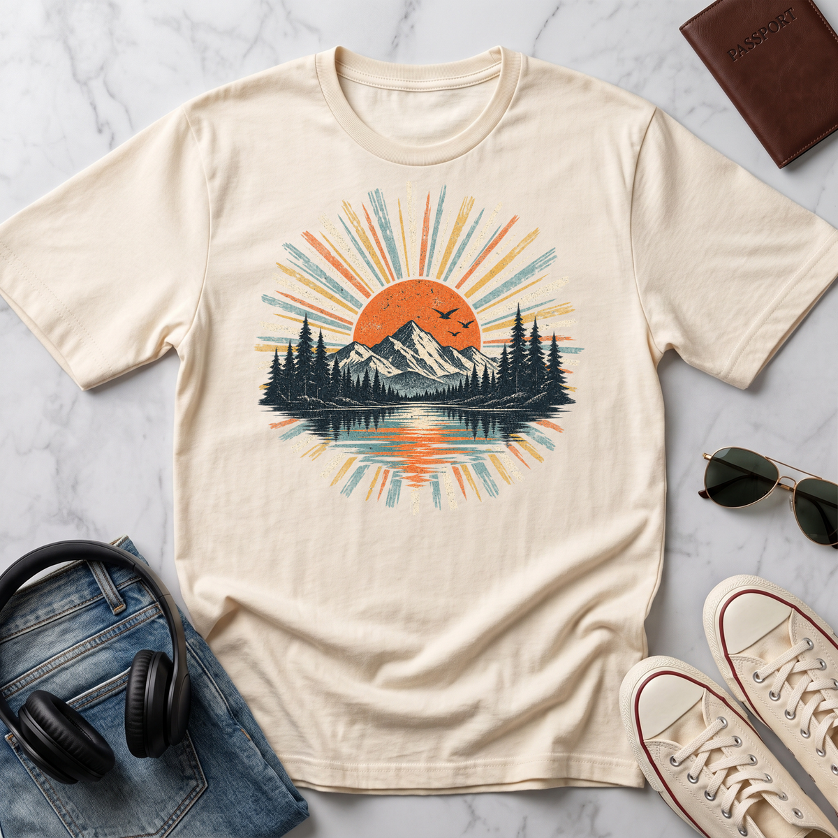 Sunset Mountain Lake