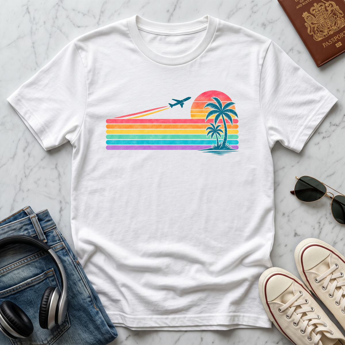 Retro Rainbow Beach