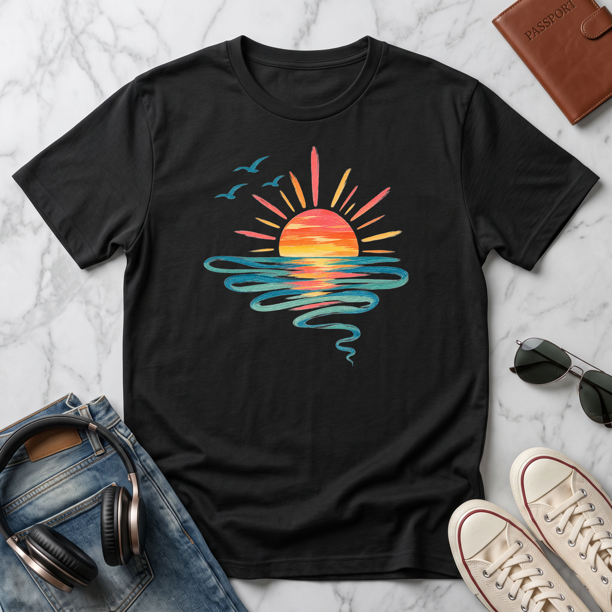 Sunset Waves