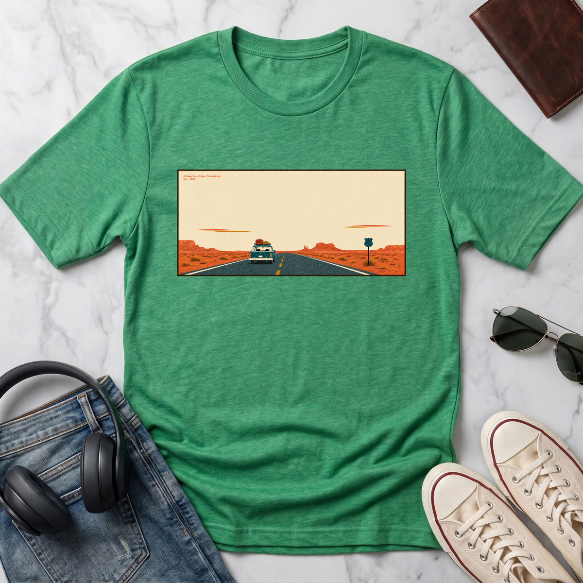 Desert Highway Sunset