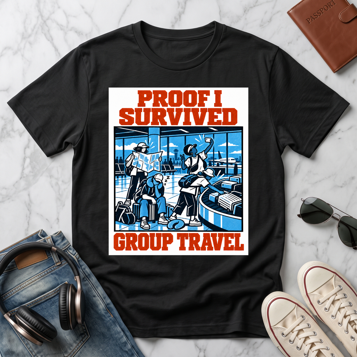 Proof I Survived Group Travel T-Shirt