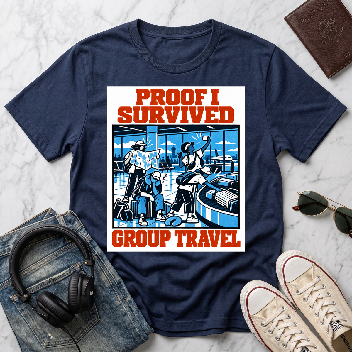 Proof I Survived Group Travel T-Shirt