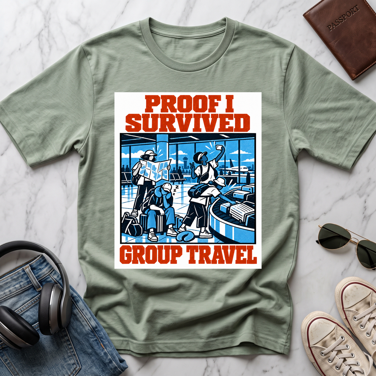 Proof I Survived Group Travel T-Shirt