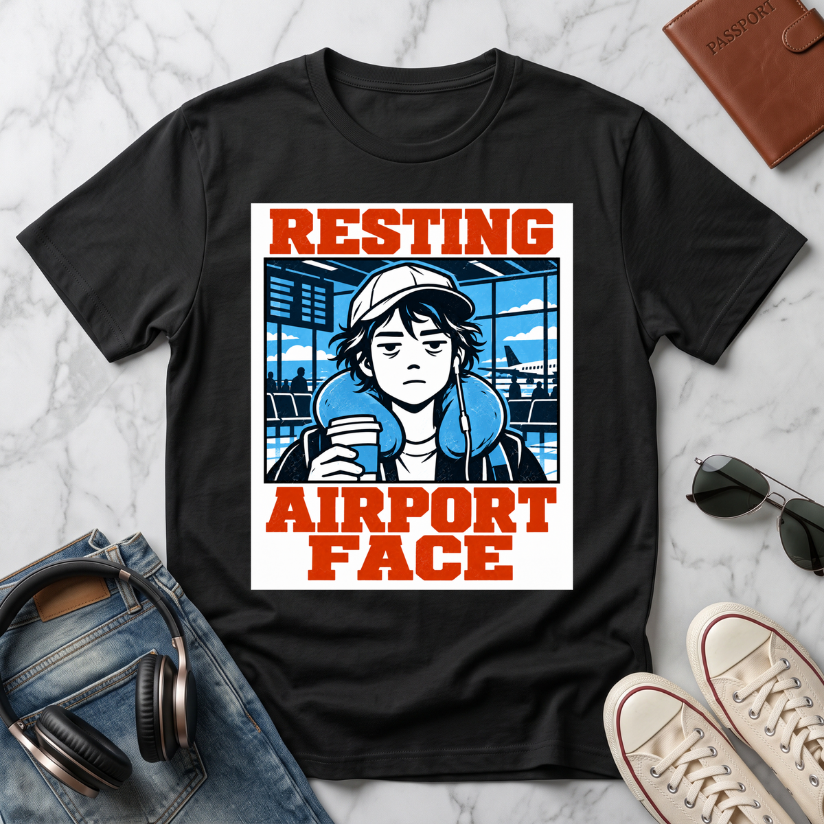 Resting Airport Face