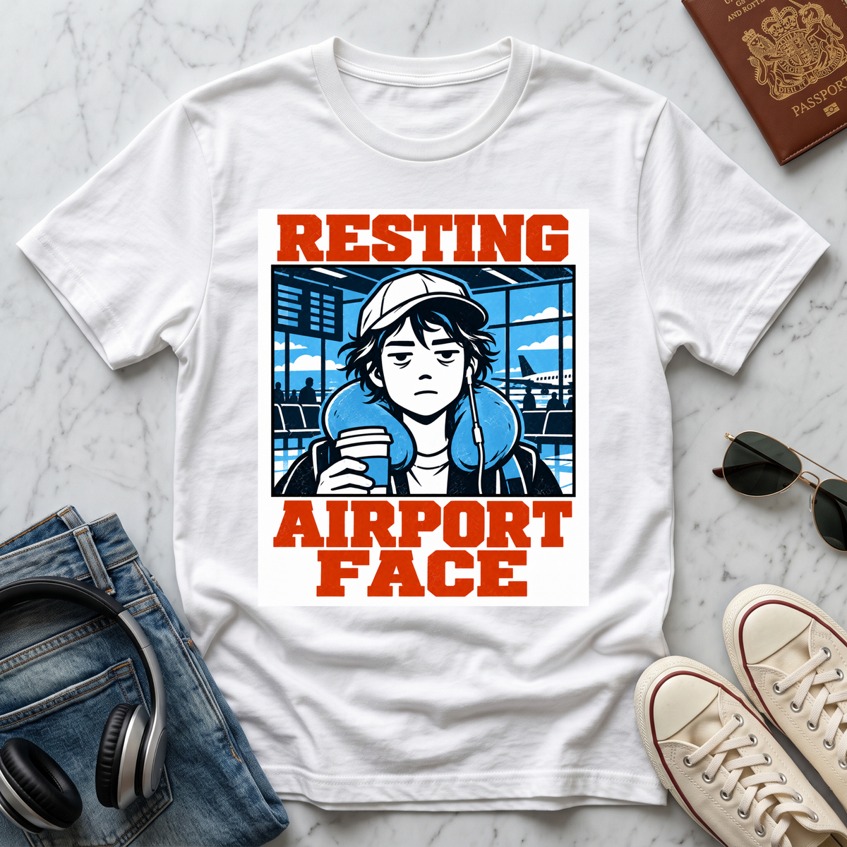 Resting Airport Face