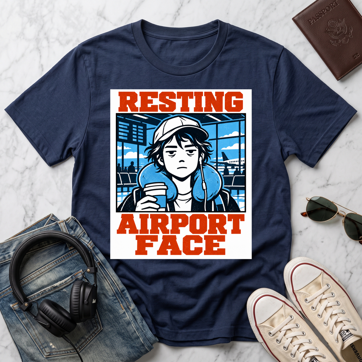 Resting Airport Face