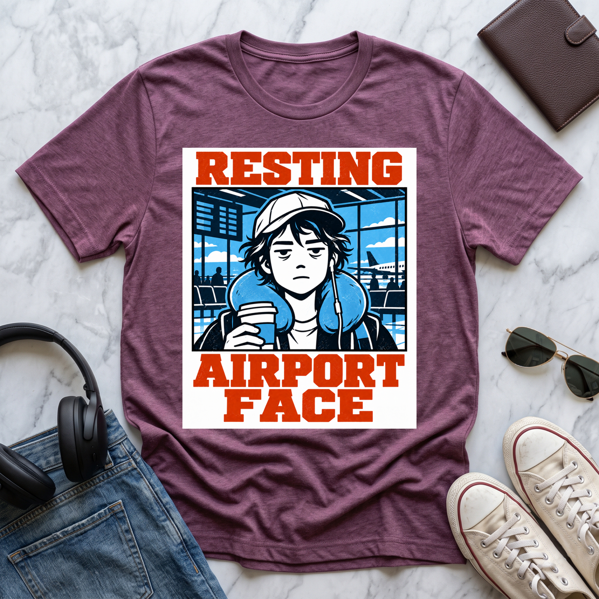 Resting Airport Face
