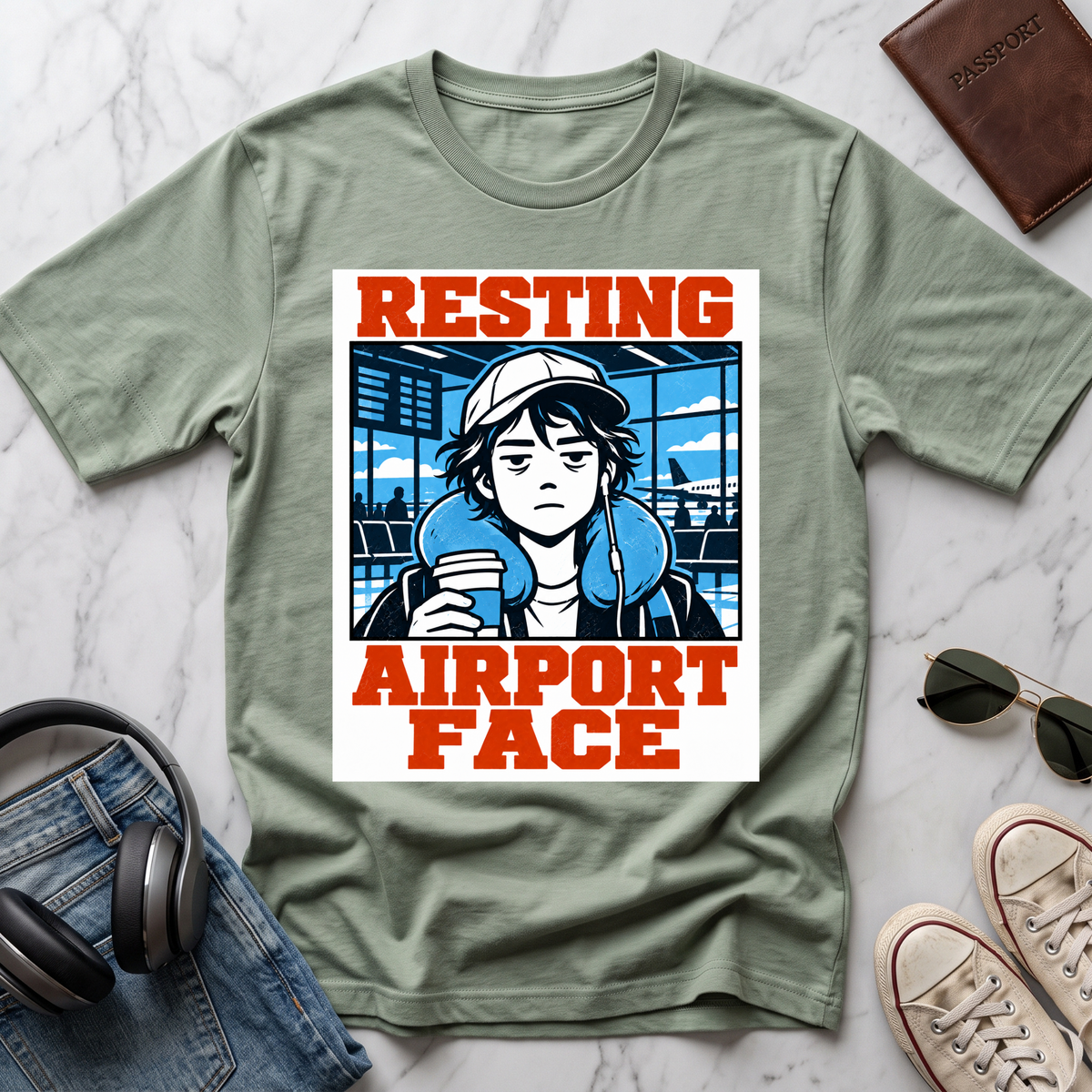 Resting Airport Face