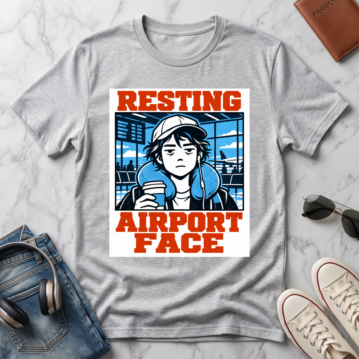 Resting Airport Face